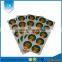 Eco-friendly soft crystal clear cute cartoon epoxy sticker with strong 3M adhesive