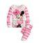 2016 newest design pink superman pajamas girls,boutique children household clothing sets,kids spring autumn cotton pijamas