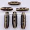 Sedex Audited Factory 2 Pillar Faux Horn Toggle button, Polyester Horn Toggle Button