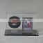 Acrylic Hockey Puck Case w/ Vertical Card Holder Display Case                        
                                                Quality Choice