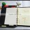 Manufacturer supply cheap nice color changing pu notebook
