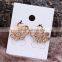 Yiwu Top Design High Quality Fancy Gold Stud Earring