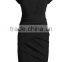 2014 New women trendy cap sleeve solid elegant bodycon peplum formal dresses.