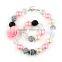 Baby Jewelry Sets- BubbleGum chunky necklace New flower beads necklace Chunky bracelet