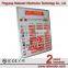 Indoor/outdoor hanging design Currency exchange rate board with single line message