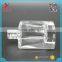 cheap square mini clear nail polish bottle with brush cap 12ml