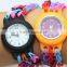 custom silicone diy loom band watches for promotion