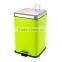Square shape Step outdoor dustbin with Foot Pedal