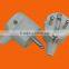 European style angle shape 2 pin power plug with grounding (P7056)