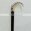 Designer silver fish handle walking stick/Black rose wood walking stick/ wk1135