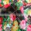 100% polyester flower print fabric