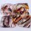 Print 100% silk satin square scarf