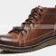 Custom men ankle boots leather