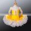 CP036 Yellow professional ballet dance tutu dress ballet costumes children for sale