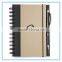 wholesale stationery notebook,A5 eco recycled paper notepads and pen