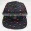 fashion girls 6panel sublimation print camper hat with embroidery patch