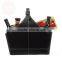 Beautiful atmosphere of classic leather leather basket storage basket gift basket basket shopping basket hand mid autumn