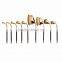 Top quality synthetic hair golf makeup brush set 9 pieces