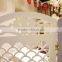 Living room decor clear plastic shelf divider white screen