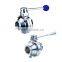 Sanitary butterfly valve food SS316 SS316L SS304 SS304L butterfly valve