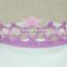 Multi-color sponge crown girls hair clasp glitter custom kids hair accessory