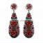 2016 yiwu factory Top design fashion earring, Elegant Crystal earrings, ladies stud alloy earrings designs