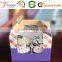Healthy Recyclable Paper 4 Cupcake Box Foldable Gift Box With PVC Window