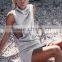 Hot Sell Knit Dress Short Sleeve and Short Designs Summer Dress for Women