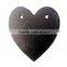 Eco-friendly natural black slate chalk writing board with customized shape