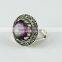 Love Vine !! Amethyst 925 Sterling Silver Ring, Handmade Silver Jewelry, Indian Silver Jewelry Supplier