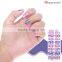 16Tips Special Nail Wrap Cool White Fashion Glass Nail sticker