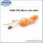 1m good flat micro usb cable 2a