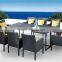 Synthetic PE rattan garden table and chair outdoor furniture