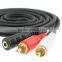 Choseal Q-374 3.5mm female to AV RCA Audio Adapter Cable for iPod / MP3 / MP4 cable 1.5m