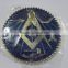 Freemasonry pin badge, metal pin badge, enamel badge