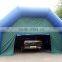 large size blue green inflatable garage tent