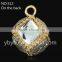2015 cat head rhinestone embellished garment pendant shoe zipper puller pendant bag decoration DIY material-512