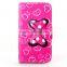 Factory wholesale custom design stand wallet leather flip cover case for samsung galaxy j1 j100