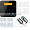 Smart touch keypad CE approved 850/900/1800/1900MHz intelligent gsm home alarm system