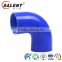 4'' 102mm high temperature reinforced automotive blue elbow 90 degree silicone hose