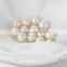 6-6.5mm AAA round freshwater loose pearl, white freshwater loose pearl, pearl beads no hole