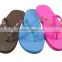 2015 low price new design injected pvc strap basic PE slippers for women