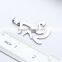  hot sale Stainless steel jewelry chinese word ren pendant necklace for ninja men women
