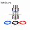 Made in China Vaporizer 3ml Black and Silver WOTOFO SERPENT Mini Atomizer