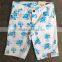 Comfortable wholesale pretty girls cotton spandex print shorts