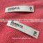 high definition sports wear fabric woven label with trademark