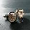 18mm vintage style steam punk watch movement core rhodium,metal gun black fashion cuff links 6600066
