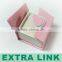 Light decorated newest design fancy paper luxury ring box with velvet insert