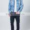 italian Acid wash men denim jacket coat (LOTJ258)