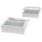 High qualtiy factory supplied painted wooden tea bags storage box with compartments